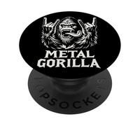 Plaque Humoristique en métal Gorilla Rock PopSockets PopGrip Adhésif