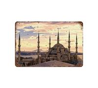 Plaque humoristique en métal,Turquie Istanbul,Décoration murale rétro pour maison, cuisine, salle à manger, bar, café, restaurant, club, grotte-15 x 30 cm (6 x12 inch)D-63