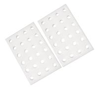 Plaque Hydroponique Flottante 2 Pièces en Polyéthylène Blanc sans Terre | Semis et Plants, Culture en Serrage et Base Potagère, Format Léger pour Jardinage Hydroponique