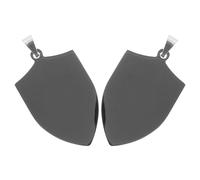 Plaque Identification pour Chien en Acier Inoxydable Noire, Lot de 2 | Forme Bouclier, Surface Vierge à Graver, Usage Polyvalent pour Repérage, Style Élégant