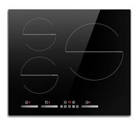Plaque Induction 3 Feux, DELITEER Plaque Cuisson Induction Encastrable 60CM, 6500W, Contrôle Indépendant, Booster, Verrouillage de Sécurité, Minuterie, Pause, Pas de prise 230V