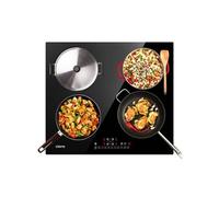 Ciarra - CD4BBIH Plaque Induction 4 Foyers - 7200W - Boosters - Vitroceramique - Commandes tactiles - Minuteur - l 59cm - Noir