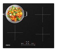 CIARRA Plaque Induction 4 Foyers - 7200W - 4 Boosters - Minuterie - Auto-Stop - Sécurité enfants - L 59 * P 52 - CD4BBIH