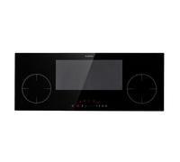 Klarstein Plaque à induction encastrable 5 feux 90 cm 7000 W vitrocéramique noir