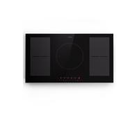 Klarstein Plaque de cuisson encastrée à induction 7000W – 4 feux ThermoBoost – Noir/Argent