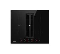 Plaque induction aspirante 59cm 4 Foyers 7000W 2 Flex Zones 500m³/h 4 vitesses Booster Recyclage ou Evacuation Filtre Plasma