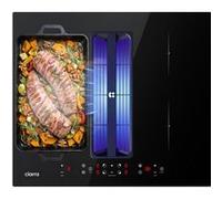 Plaque induction aspirante 59cm 7165W avec Filtre Plasma débit 500m³/h Booster 4 Vitesses Classe A+