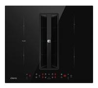 Plaque induction aspirante 59cm 7165W avec Filtre Plasma débit 500m³/h Booster 4 Vitesses Classe A+