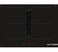 Bosch Serie 6 PVQ711H26E plaque Noir Intégré 71 cm Plaque avec zone à induction 4 zone(s) Hotte intégrée