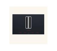 Plaque induction avec hotte intégrée FLOW MAX PRO 78cm noir et inox - évacuation arrière
