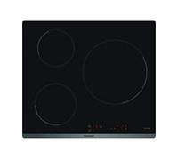Brandt Table de cuisson à induction BPI6314B – Vitrocéramique, 3 foyers, 7200 Watts