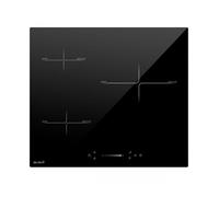 Plaque Induction Encastrable 3 Foyers - Puissance 7200W avec Booster et Commande Slider Intuitive