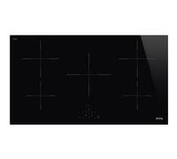 Smeg - Plaque de cuisson induction Universal SI2951D - 90 cm, 5 zones, verre noir, intégrée