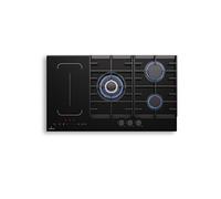 Plaque Induction & Gaz à double configuration 112 kW - Noir