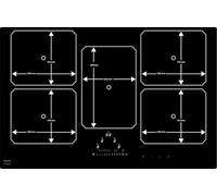 Novy Table de cuisson à induction 1776/02 — 80 cm, 5 feux, 11,1 kW