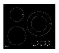 Sauter SPI4361B - Table de cuisson à induction - 3 plaques de cuisson - Niche - largeur : 56 cm - profondeur : 49 cm - noir