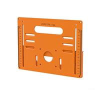 Plaque inférieure de rail de guidage de scie circulaire réglable pour banc de travail du bois, base de machine de découpe avec règle, compatible avec les scies à main pour