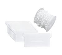 Plaque Inférieure pour Store Vertical en Plastique, Lot de Set, Blanche | Accessoire pour Persiennes Verticales, Longueur Réglable, Renouvelle Vos Lames, Prolonge la Durée de Vie