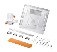 Plaque inférieure transparente en polycarbonate pour plaque de plâtre - 8 mm d'épaisseur haute transparence avec dos en acier inoxydable, spa réglable à 4 vitesses (B)