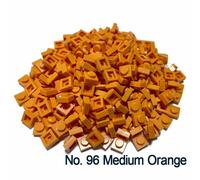 Plaque Intelligente 1x1 (24 Couleurs),Brique De Nuit De Construction,Pièces Moc Bricolage Pixel Art Jouet Pour Enfant Compatible 3024 578 Pièces/Lot - Type Medium Orange 96