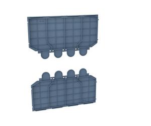 Plaque isol. épanouie P630 4P - HAGER HYW053H