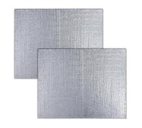 Plaque isolante réflecteur de chaleur EURO VANADIUM 60 x 60 cm - Lot de 2 - Aluminium ignifugé avec ruban adhésif