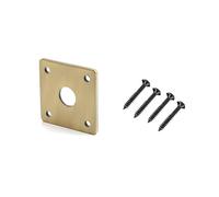 Plaque jack carrée de rechange pour guitare électrique avec base plate en métal pour pièces et accessoires de basse