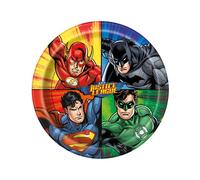 Plaque Justice League objets sous licence colorés 23cm