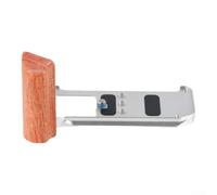 Plaque L en bois pour Fujifilm X-M5 Vertical Shot (Argent) | Pour Arca - pour compatible Suisse, ajustement précis pour X-M5, rotation libre de l'écran, connexion sécurisée du trépied