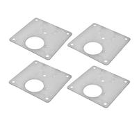 Plaque Latérale de Charnière, Kit de 4 Plaques de Réparation de Charnière Kit de Plaque Latérale de Charnière D'armoire pour Armoires, Coiffeuses, Tables en Bois, Charnières