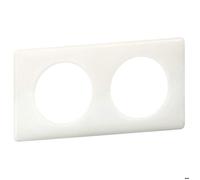 Legrand Plaque Céliane 066632 – Laquée, 2 postes, finition blanc