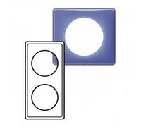 plaque legrand céliane 2 postes violet 90s