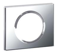 Plaque - LEGRAND - Céliane - Finition verre miroir - 1 poste - Montage vertical/horizontal