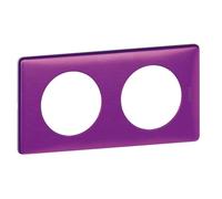 Plaque - LEGRAND - Céliane - Violet Irisé - 2 Postes - Métal - Intérieur