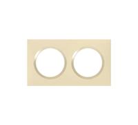 Plaque LEGRAND Dooxie 2 postes carrée beige