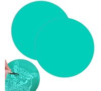 Plaque Linogravure, Linoleum Gravure, Plaque Caoutchouc Souple à Graver, Kit Linogravure pour Tampons en Caoutchouc, Projets D'artisanat et d'impression, Plaques de Linoléum (20 cm Vert)