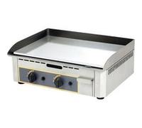 Plaque Lisse à Snacker Gaz - Emaillée - 2 Zones de Chauffe - Furnotel - - inox émaillé 600x475x230mm