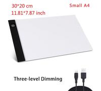 Plaque lumineuse LED à intensité variable pour dessin et peinture au diamant,table lumineuse A4,accessoires de dessin - Type Small A4