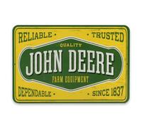 Plaque m tallique John Deere Fiable Trusted Farm Equipment D coration murale vintage John Deere pour garage ou cave