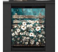 Plaque magnétique vintage en bois pour lave-vaisselle, panneau magnétique pour réfrigérateur, armoire de machine à laver, feuille magnétique pour appareil de cuisine, 66 x 58,4 cm