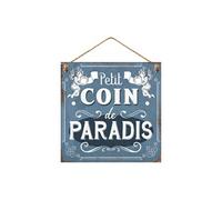 Plaque métal à suspendre Petit Coin 20 cm