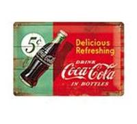 Plaque métal Coca-Cola Incolore G