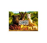 Plaque métal Corse produits du terroir