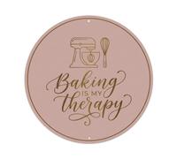 Plaque Métal Déco La Patisserie Est Ma Therapie Cuisine