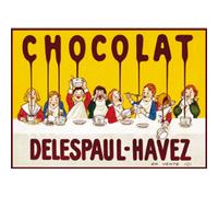 Plaque métal Delespaul Chocolat 30x40