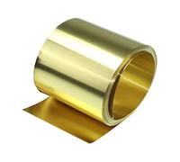 Plaque Métal Fin, Feuillard Laiton H62, Plaque Laiton, Plaque Laiton Feuille D'or, Plaque Laiton, Largeur 100mm, Longueur 1m, Épaisseur,0,5 Mm