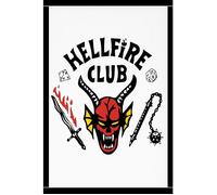 Plaque Métal 'Hellfire Club' - Stranger Things Style - 30 x 20 cm