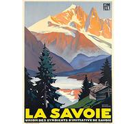 Plaque Metal La Savoie Auvergne-Rhône-Alpes France Plm Vintage Travel Plaque Étain Signe Unique Wall Sticker Vintage Métal Mur Affiche Pour Maison Salon Garage 20x30 cm