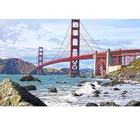 Plaque Metal Pont Du Golden Gate De San Francisco Métal Tôle Signe Vintage Plaque Deco Metal Rétro Décoration Artisanat Pour Café Bar Pub Cuisine
