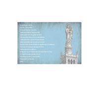 Plaque métal prière Notre Dame de la Garde 30,5 x 20 cm
